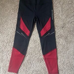 Porsche Design Black and Red Leggings